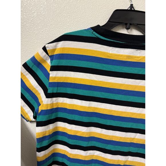 Guess Shirt Mens Medium Los Angeles Guess Originals T-Shirt Striped Multicolor - Picture 7 of 10